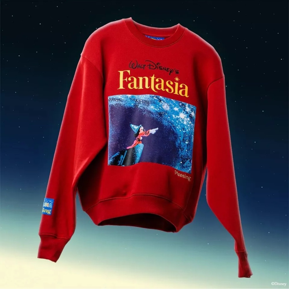 Disney Fantasia Pleasing L’Apprenti Sorcier Crewneck Adult Size M NWT
